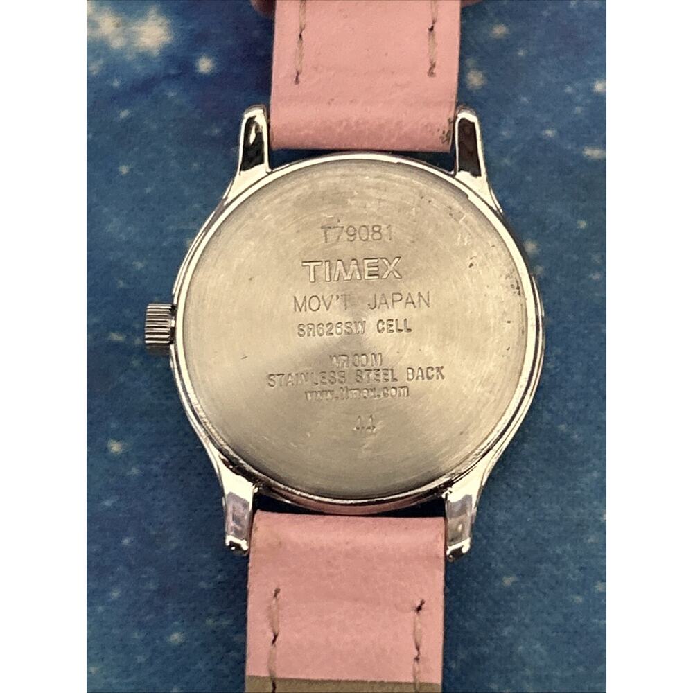 Timex Silver Tone Pink Band Women’s Quartz Watch - Picture 5 of 8